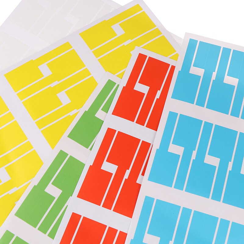 30 stuks/vel zelfklevende kabelstickers waterdichte identificatielabels labels organizers kleurrijke identificatielabels