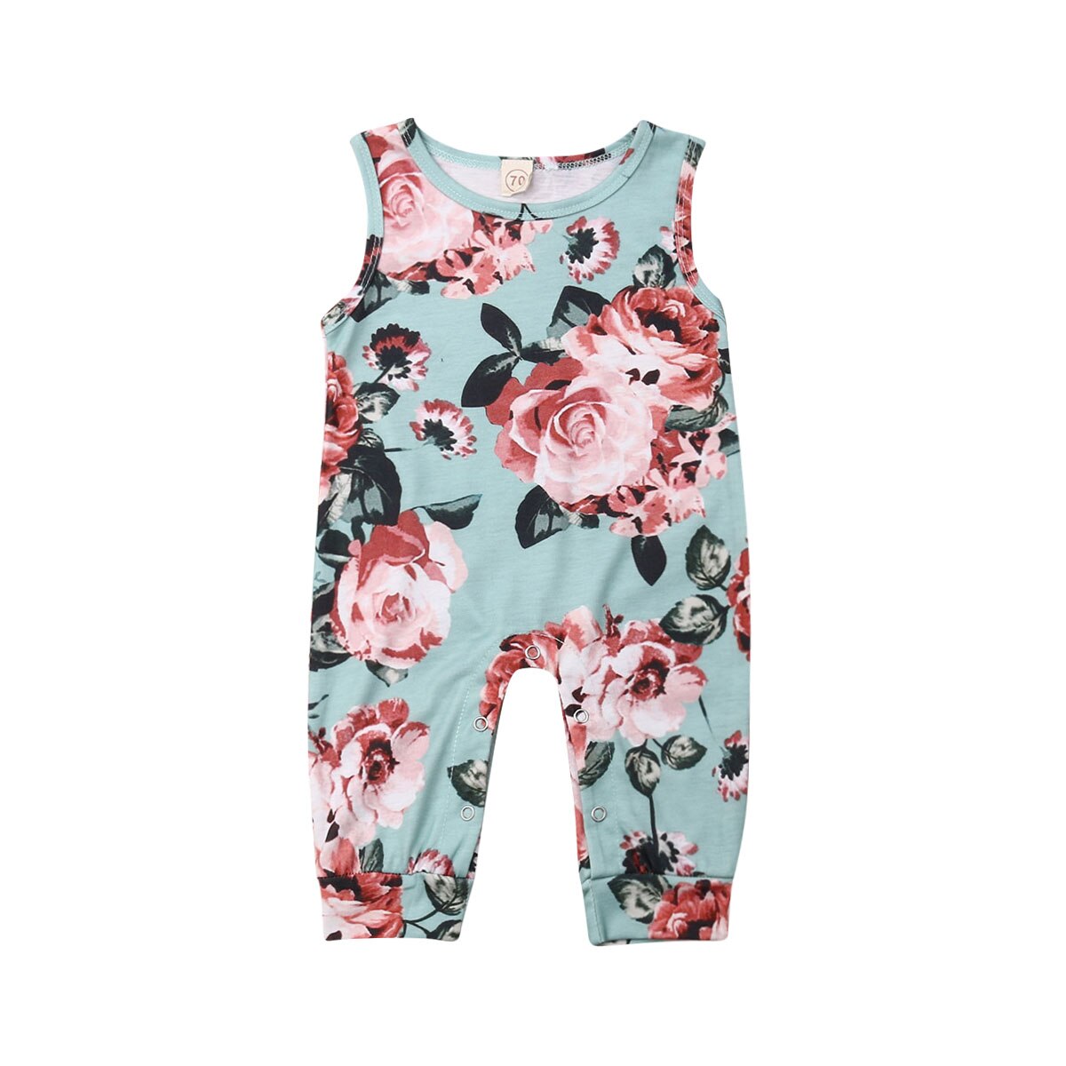 Pudcoco-barboteuse pour bébés garçons et filles | , modèle Floral décontracté, ensemble vêtements une pièce pour l'été: green / 18M