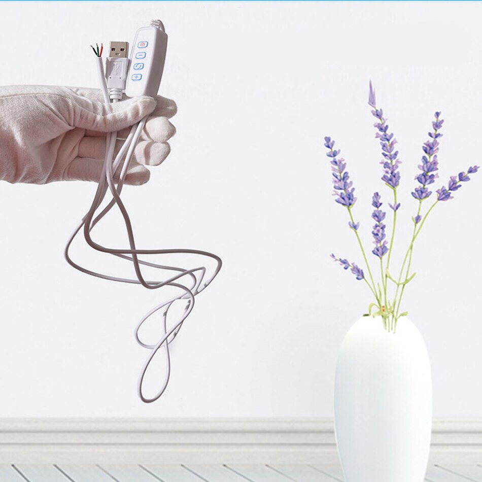 DC5V ściemniacz doprowadziło zasilania portu USB linii ściemniania dopasowywania kolorów kabel przedłużający z na wyłączony przełącznik dla żarówek doprowadziło,