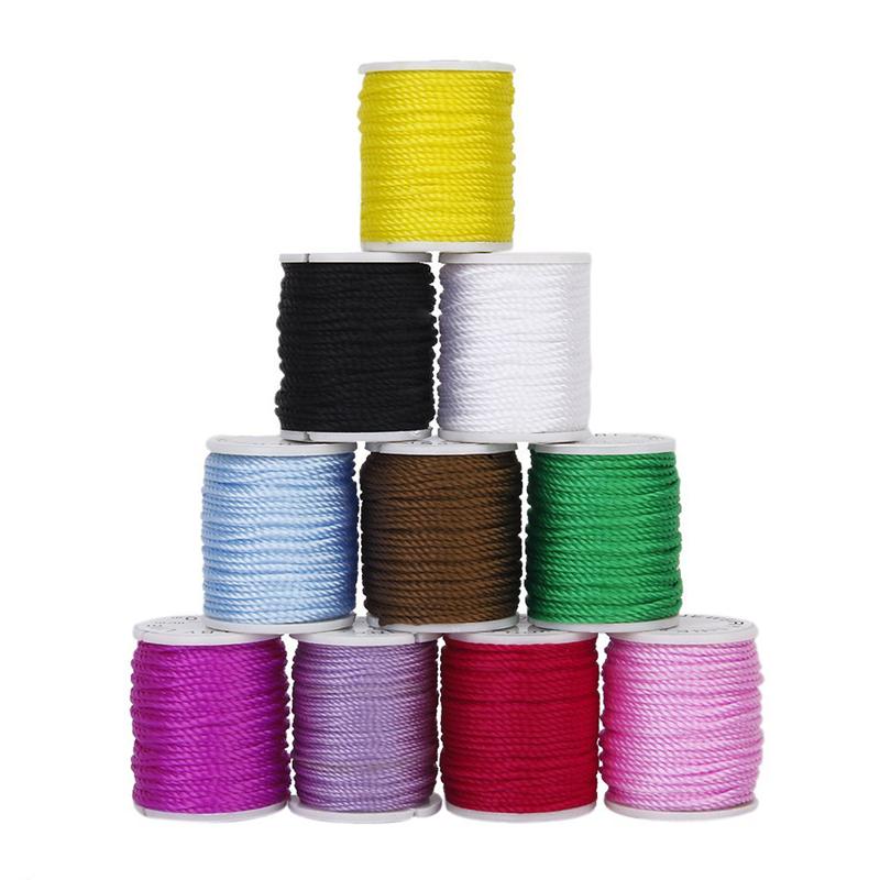 10 Kleuren 1Mm/0.8Mm Nylon Hand Breien Cord String Kralen Draad Voor Diy Sieraden Maken