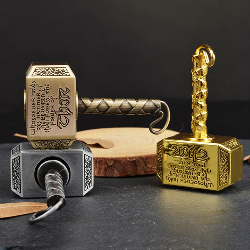 38mm Desktop Decompression Rotating Spherical Gyroscope Office Desk Fidget Toys ＆ Hammer Shape Hand Spinner Toy Made by Metal