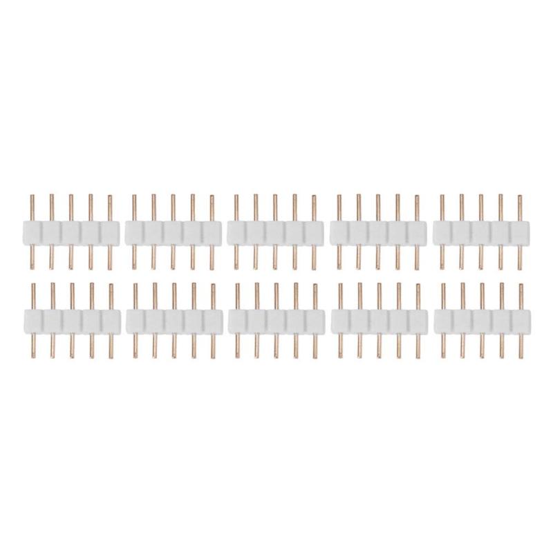 10Pcs Male/Female 4 Pin RGB / 5PIN RGBW Connector Adapter Pin Needle for RGB /RGBW 5050 3528 LED Strip Light Led Accessories