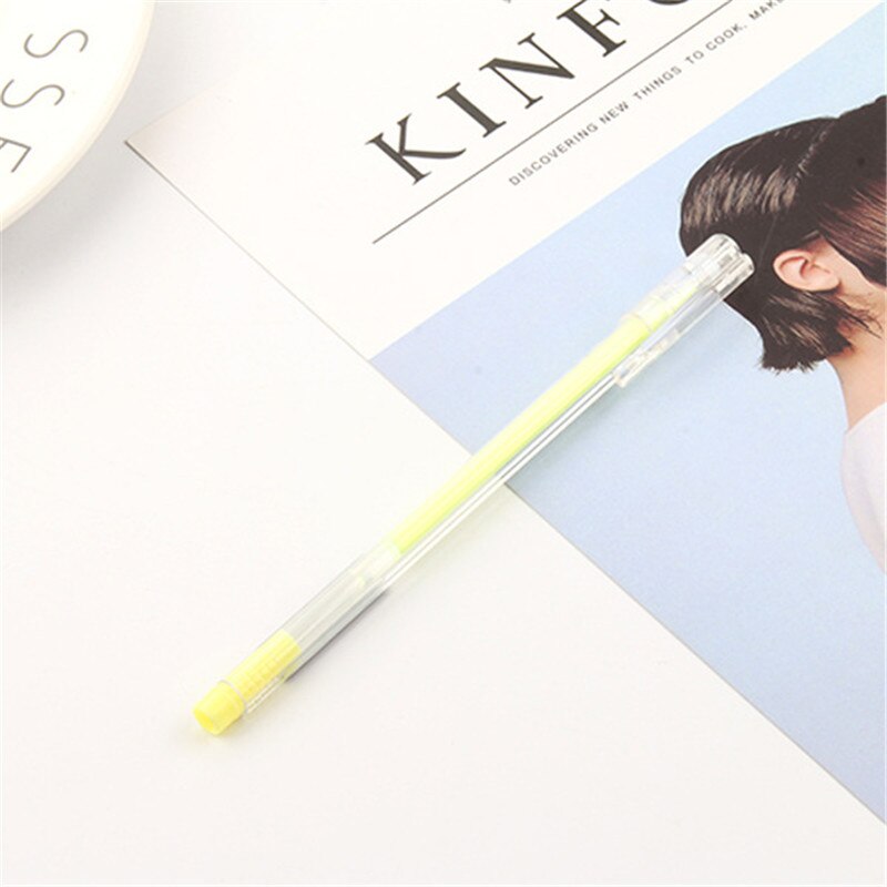 2 sztuk Highgloss pastelowy długopis ślub na urodziny i bociankowe impreza dobrodziejstw dzieci pamiątkowe prezenty kapsułka czarny papier długopis podpis: żółty