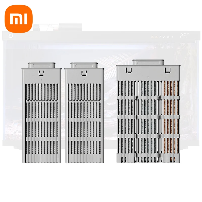 Xiaomi Mijia-Juego de cartuchos de filtro para pecera, filtración bioquímica física para acuario, varilla calefactora de 50W, temperatura constante inteligente