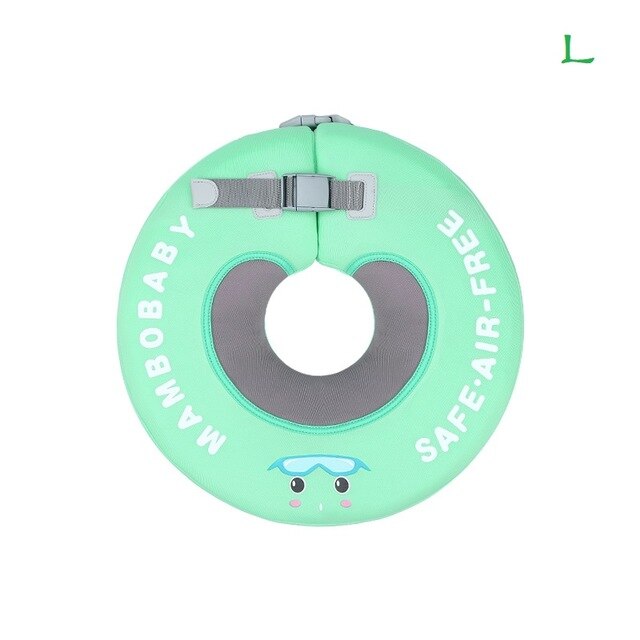 Baby Zwembad Bad Effen Veiligheid Niet Nodig Opblaasbare Baby Zwemmen Drijvende Kinderen Float Neck Ring Zwemmen Accessoires: 3D cover L green