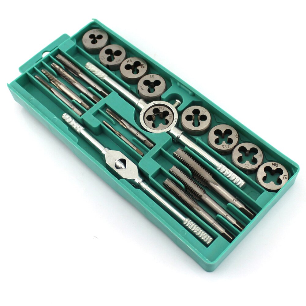 Tappen Set 20 Pcs Tap Wrench, Bretels, Handmatige Tikken Gereedschap, Boor Schroefdraad Gaten
