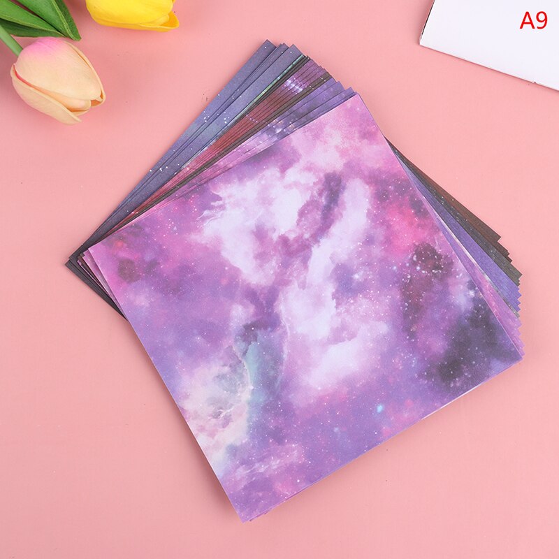 50pcs 15cm Square Origami Paper Double Side Floral Folding Sakura Craft Papers Kids Handmade DIY Scrapbooking Craft Decoration: LZHG161-A9