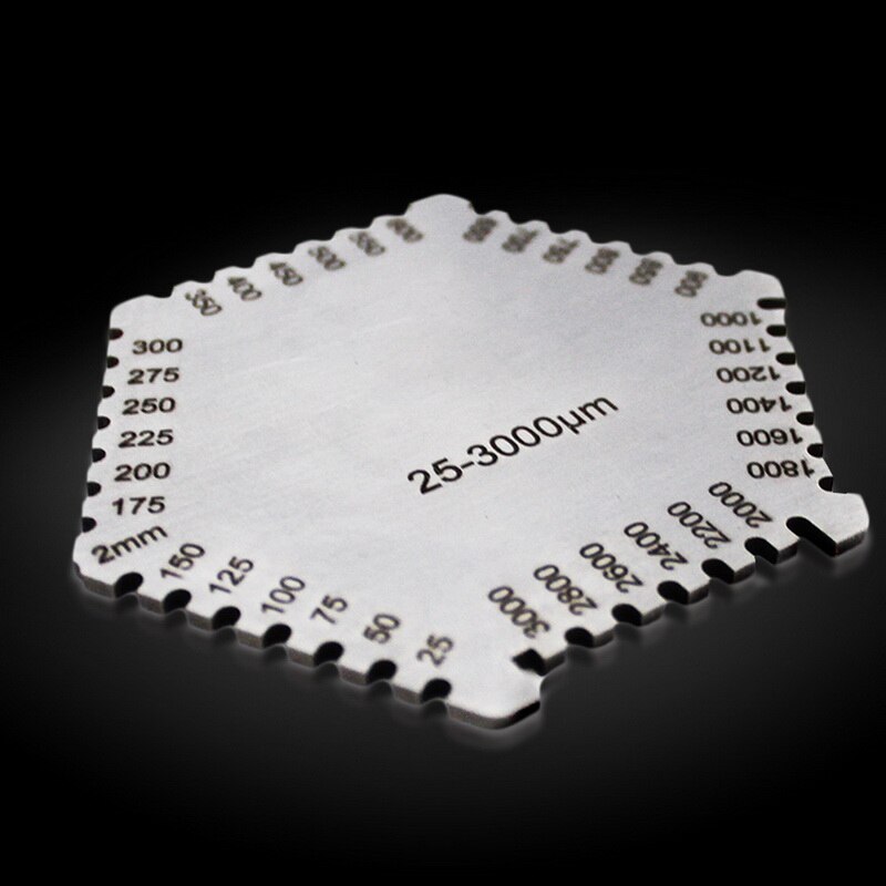 Peigne à Film humide 25-3000um jauge d'épaisseur en acier inoxydable jauge de Film humide de précision jauge d'épaisseur feuille peigne à Film humide