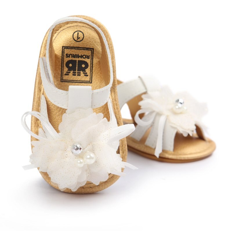 Fredda di proprietà Del bambino Sandali Scarpe Skidproof bambini piccoli infantile Del bambino Pattini Del Fiore di Cuoio dell'unitàÀ di elaborazione Sandali Nuovo
