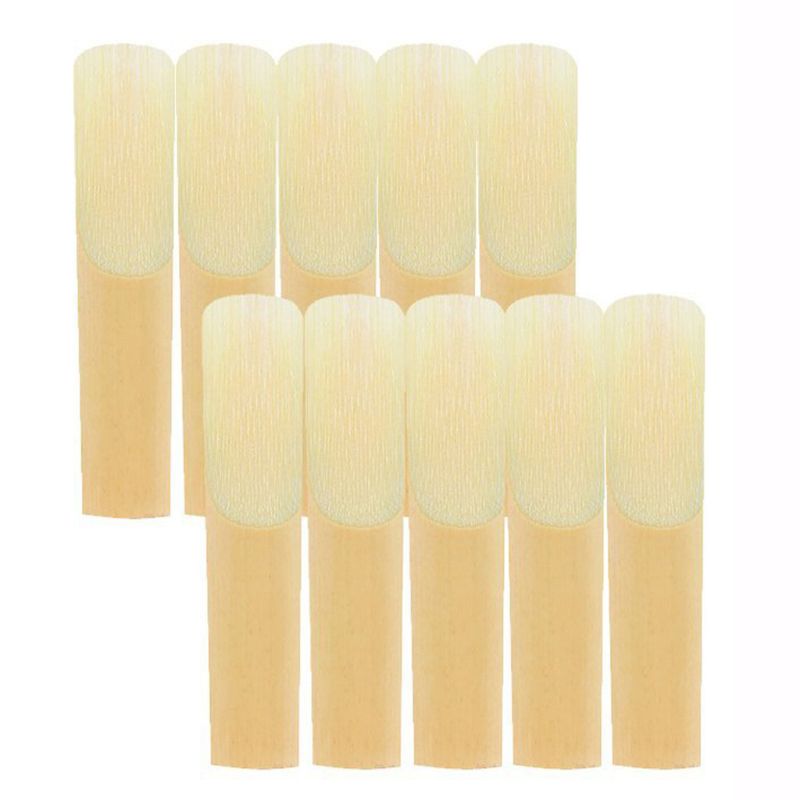 10pcs Alto Sax Saxophone Reeds 2.5 Strength Reed for Clarinet Soprano Parts