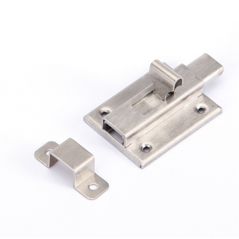 2/3 inch stainless steel hardware door lock barrel bolt lock padlock buckle set brushed stainless steel