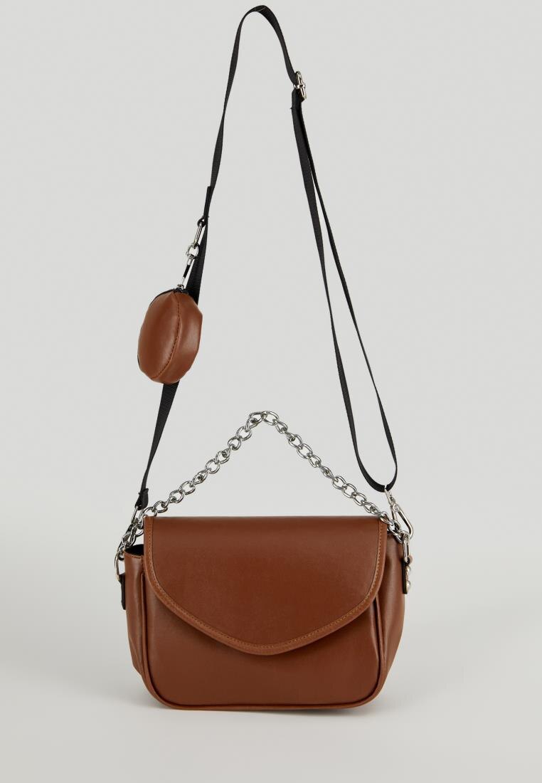 de facto Frühling Frau Zubehör Faux Leder Kreuz Schulter Tasche Kreuz Körper Taschen Handtaschen Stilvolle -U1943AZ21SP: braun