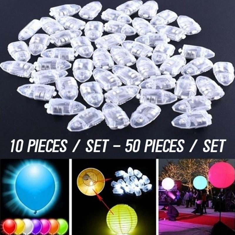 50 stk lotteri høy lys ballong led flash ballong lampe mini natt lampe bursdag papir lommelykt ballong dekorasjon