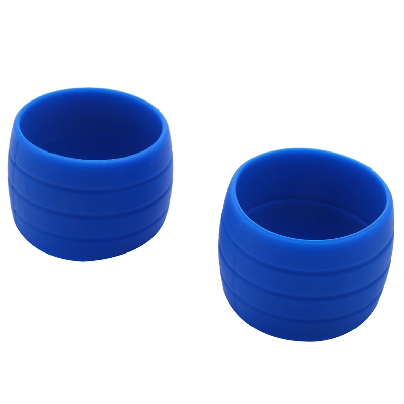 2Pcs Bicycle Handlebar Tape Fixing Loops Road Bike Handle Grip Wrap Holding Rings Cycling Bartape Strap Belt Fasten Sleeve: Navy Blue