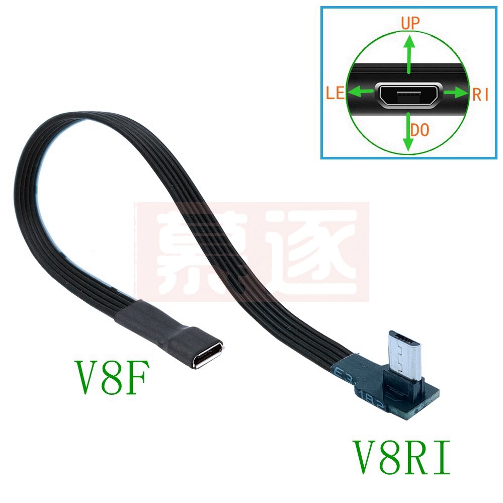 5 cm-100 CM Micro USB hembra a Micro USB macho F/M extensor de extensión fecha carga Cable corto OTG negro 20 CM 50 CM 10 CM 1 m: Grey / 1 m