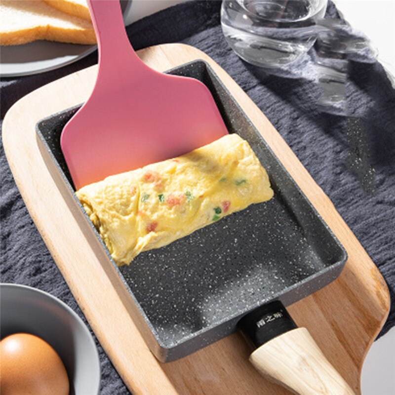 Non-Stick Smokeless Omelette Pan Tortilla Omelette Pan Pancake Rectangular Kitchen Wok Cooking Baking Cookware