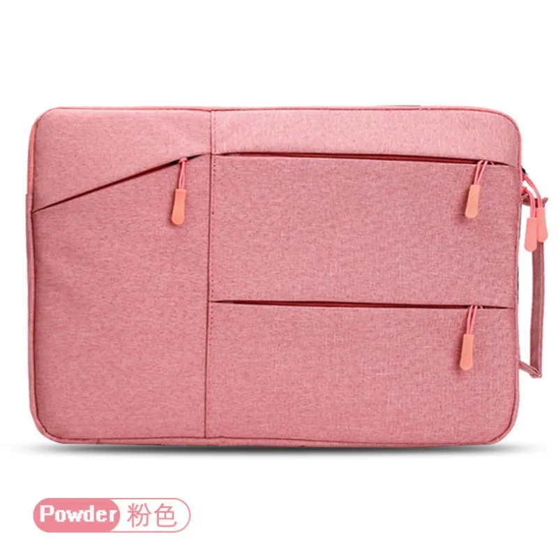 Przenośna torba na laptopa 14, 15,6 cala dla Macbooka Huawei Xiaomi Redmi Mac book M1 Akcesoria do notebooków Pokrowiec na laptopa: 14" / Różowy