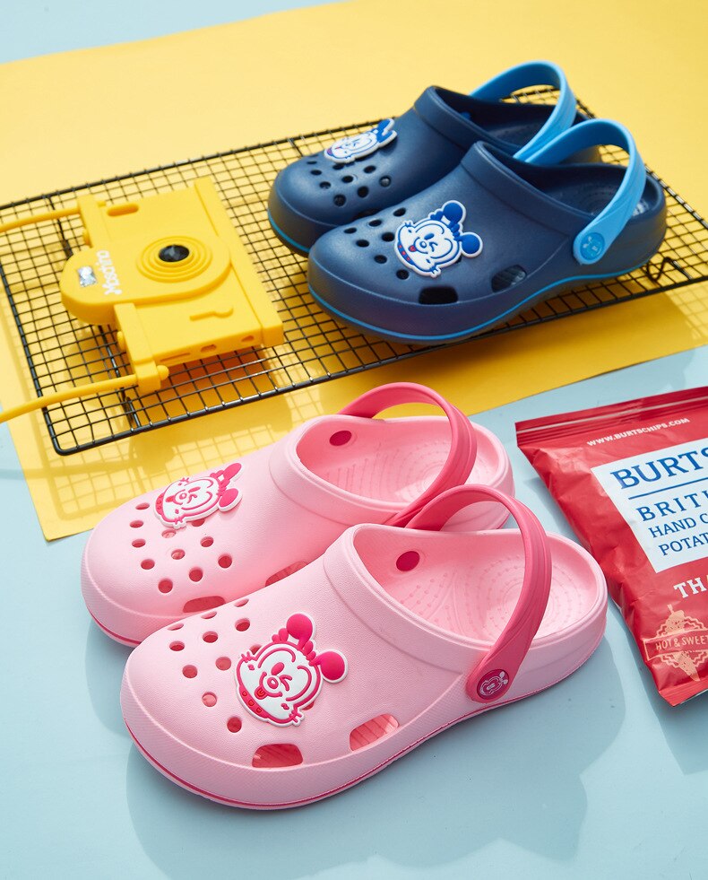 freundlicher Hausschuhe Für Mädchen Jungen Weiche EVA freundlicher Großer Junge Mädchen Hausschuhe Jugendliche Sandalen Löcher schneiden-aus Hohl sommer