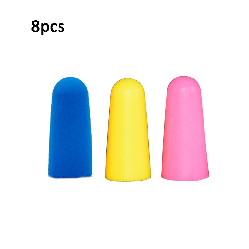 Ear Plugs Earplugs Noise Reduction Ear Plug Foam Oordopjes Slapen Sleep Anti Noise Reduction Music Cancelling Insulation Earplug: mixed 8pcs
