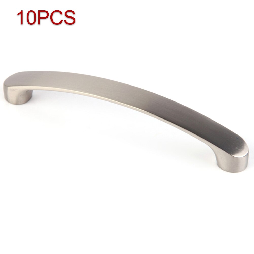 Home Brushed Nickel Aluminium Alloy Cabinet Pulls Silver Hardware Universal Door Handle Furniture Drawer Easy Install Cupboard
