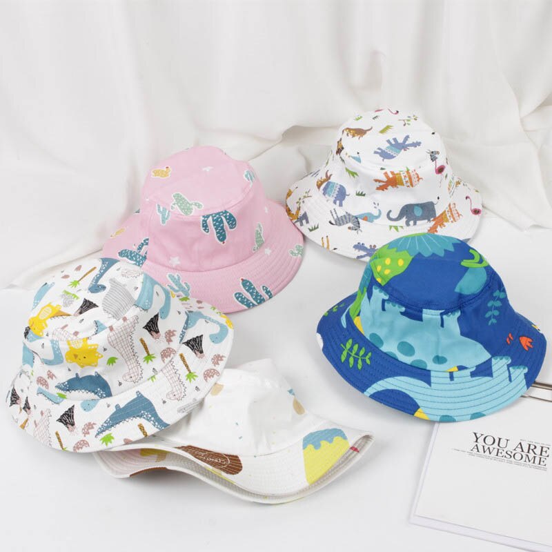 Chapeau de printemps et d&#39;été en coton doux pour bébé, chapeau de Panama, mignon, Animal, éléphant, bébé garçon, fille, seau, chapeau de soleil pour enfants