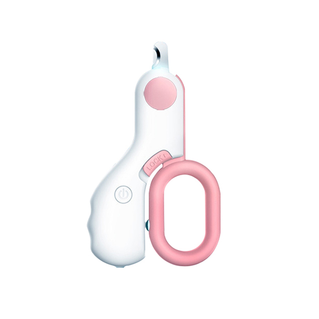 Cortaúñas para gato, cortador de uñas con luz LED para mascotas, cortador de uñas para perros y gatos, tijeras para garras, producto para mascotas: Pink