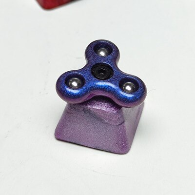 Keycap Personality Fidget Spinner Resin Keycap For Cherry Mx Switch Mechanical Gaming Keyboard Blue Black Keycaps 1pc: 8