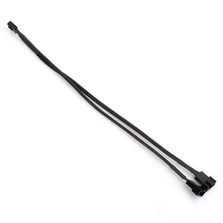 Pwm Fan Kabel Fan Draad Computer Moederbord Kabel 3 Pwm Koellichaam Adapter Cord Black 2 In 1 4 Pin