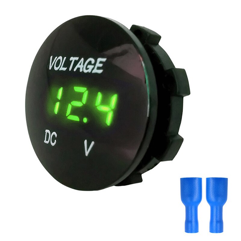Qiilu 12V Voltmeter, Digitales Rundes Bedienfeld Mi Produktbild-Vorschau 13