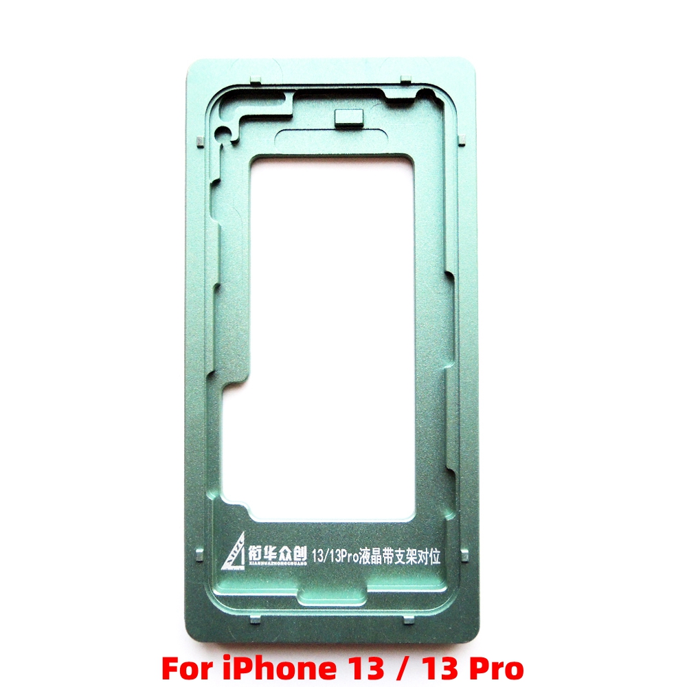 Molde laminado para iPhone 13, 13 Pro, Max, Mini molde de posición de marco, herramientas de reparación de laminado de vidrio OCA de pantalla LCD: 13 13Pro Aligning