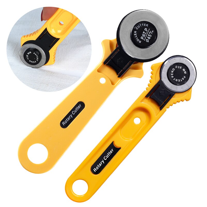 LMDZ Rotary Portable Loop Rotate Sewing Cutter Tailor Premium Sewing Scissors DIY cutting tool with handle safety