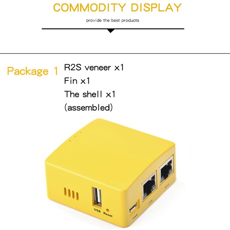 NanoPi R2S Sistema OpenWrt RK3328 mini router doppio Gigabit porta 1GB di Memoria di Grandi Dimensioni