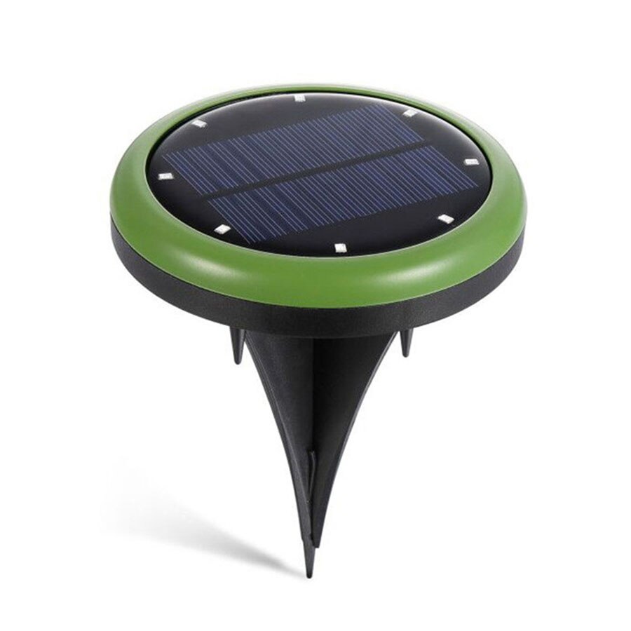 Thridar 8 led-aurinkokäyttöistä ulkovalaisinta, useita värejä vaihtava, vedenpitävät nurmikon aurinkolamput, terassipolku, pihavalot, terassivalot: Vihreä runko / Lämmin valkoinen