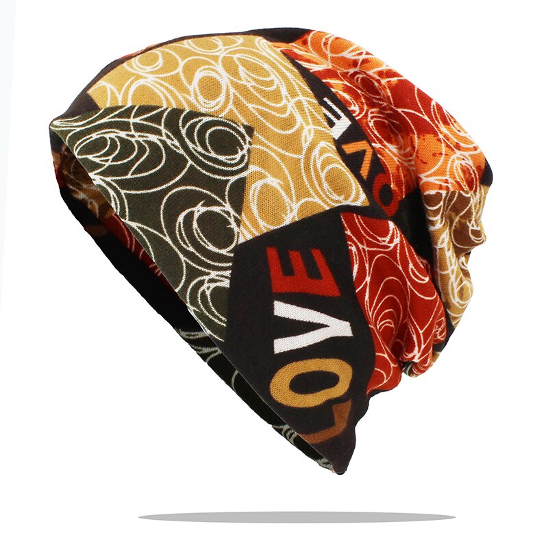 ALTOBEFUN Multifunction Men Winter Autumn Hat Teenager Adult Thin Girl Scarf Women Skullies Beanies Vintage Cap AHT179: 4