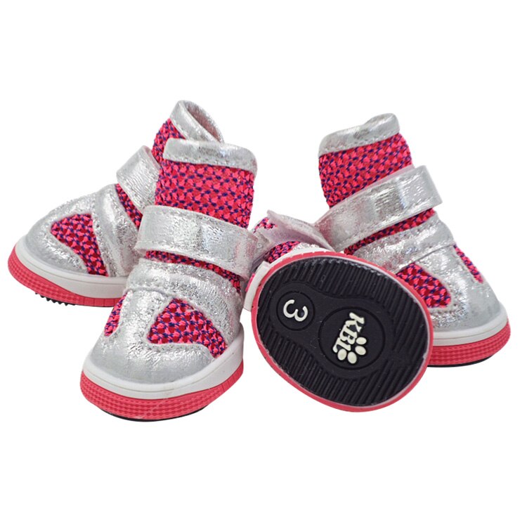 Hond Schoenen Voor Kleine Honden En Katten Teddy Bichon Chihuahua Pomeranian Honden Mode PU Puppy Laarzen Waterdicht Herfst Winter: Roze / 5