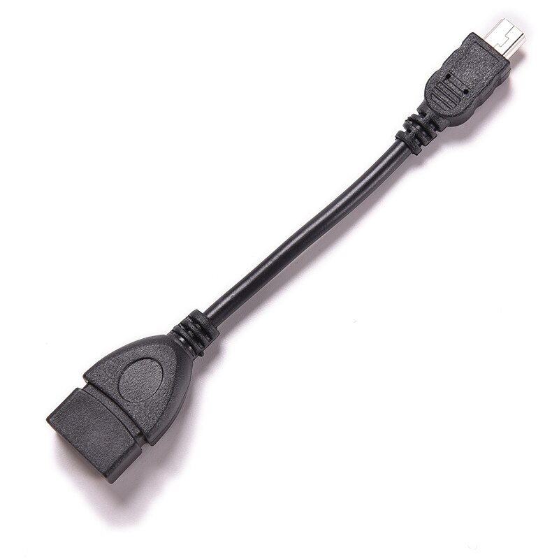 1PC 10cm Black OTG Cable For Cellphone Tablet MP3 MP4 Camera 5pin Mini USB Male to USB 2.0 Type A Female OTG Host Adapter Cable