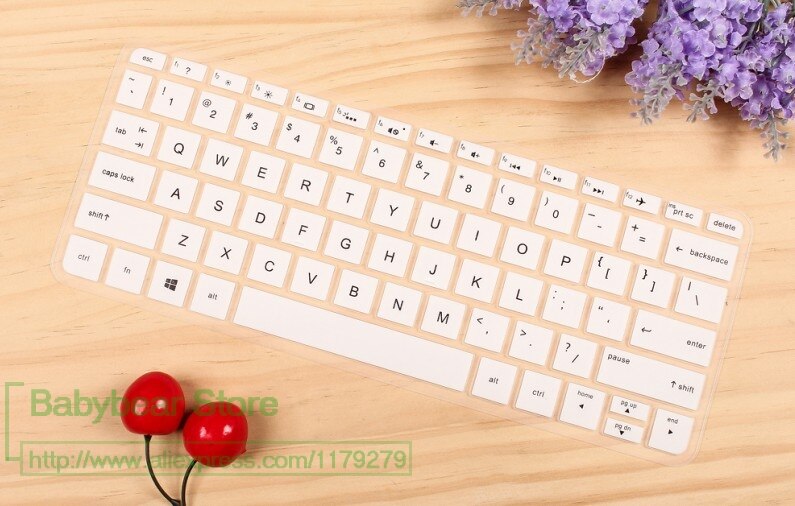 Silikon Tastatur Schutz Film Cover Skin Protector Für Hp X360 Spectre 13-4104la 13-4103dx 13-D023Tu/D024Tu 13,3 Zoll: white
