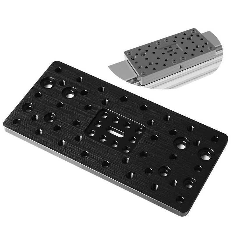 1pc plate 3D Printer parts Aluminum Alloy C-beam Gantry Plate - Double Wide for C-Beam CNC Machine Parts Accessory