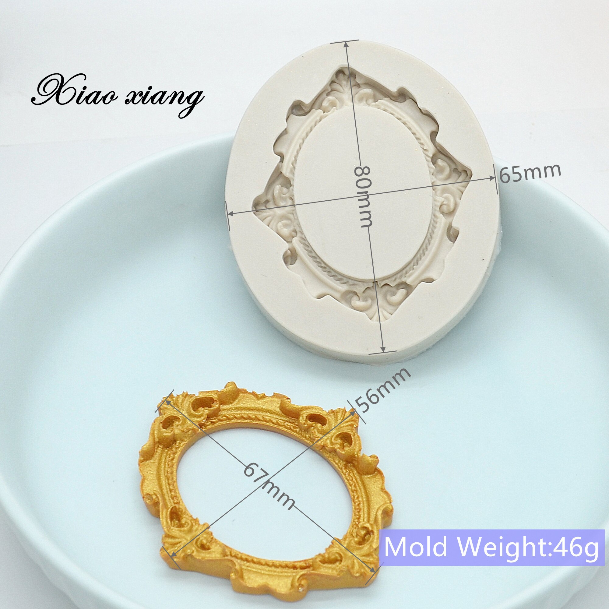 Moules à Fondant en Silicone avec cadre Photo, pour gâteau, Biscuit, plâtre d&#39;argile, outils de décoration de pâtisserie, accessoires de cuisine, FM2068