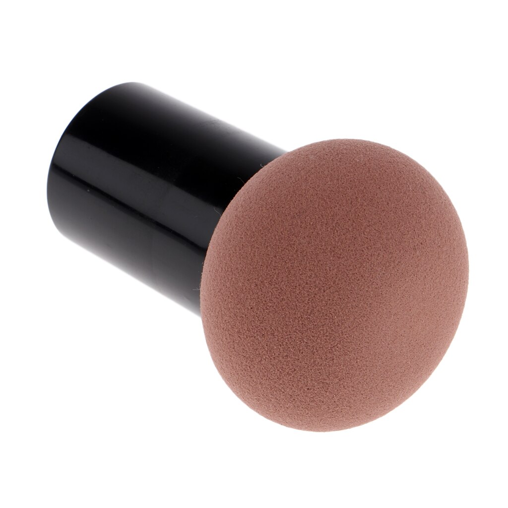 Svampeformet makeup foundation svamp blender pulver puff kosmetisk applikator værktøj: Kaffe