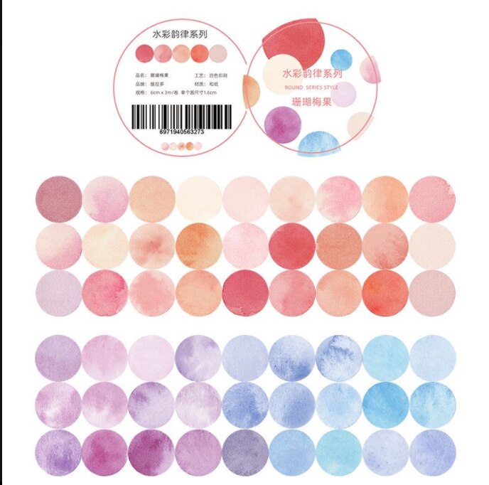 Cintas adhesivas decorativas para álbum de recortes diario, 1 Uds./1 lote, papel recortes, pegatinas, 3m: shanhumeiguo