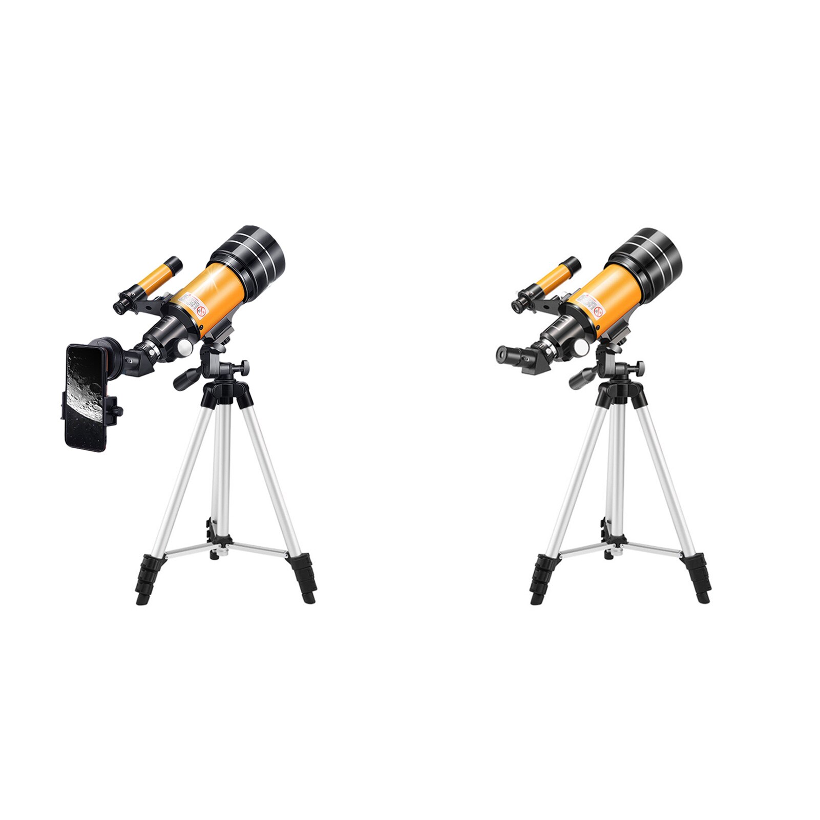 Télescope astronomique monoculaire avec trépied, télescope spatial monoculaire à ouverture de 70mm pour enfants, du nouvel an