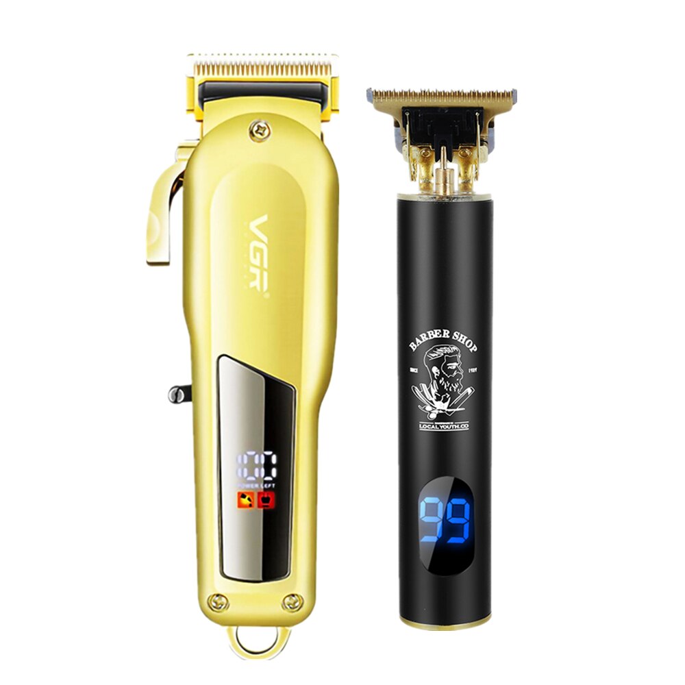 LCD Hair Cutting Machine Cordless Hair Clipper Barber Hair Clipper Electric Hair Clippers Beard Trimmers Mower