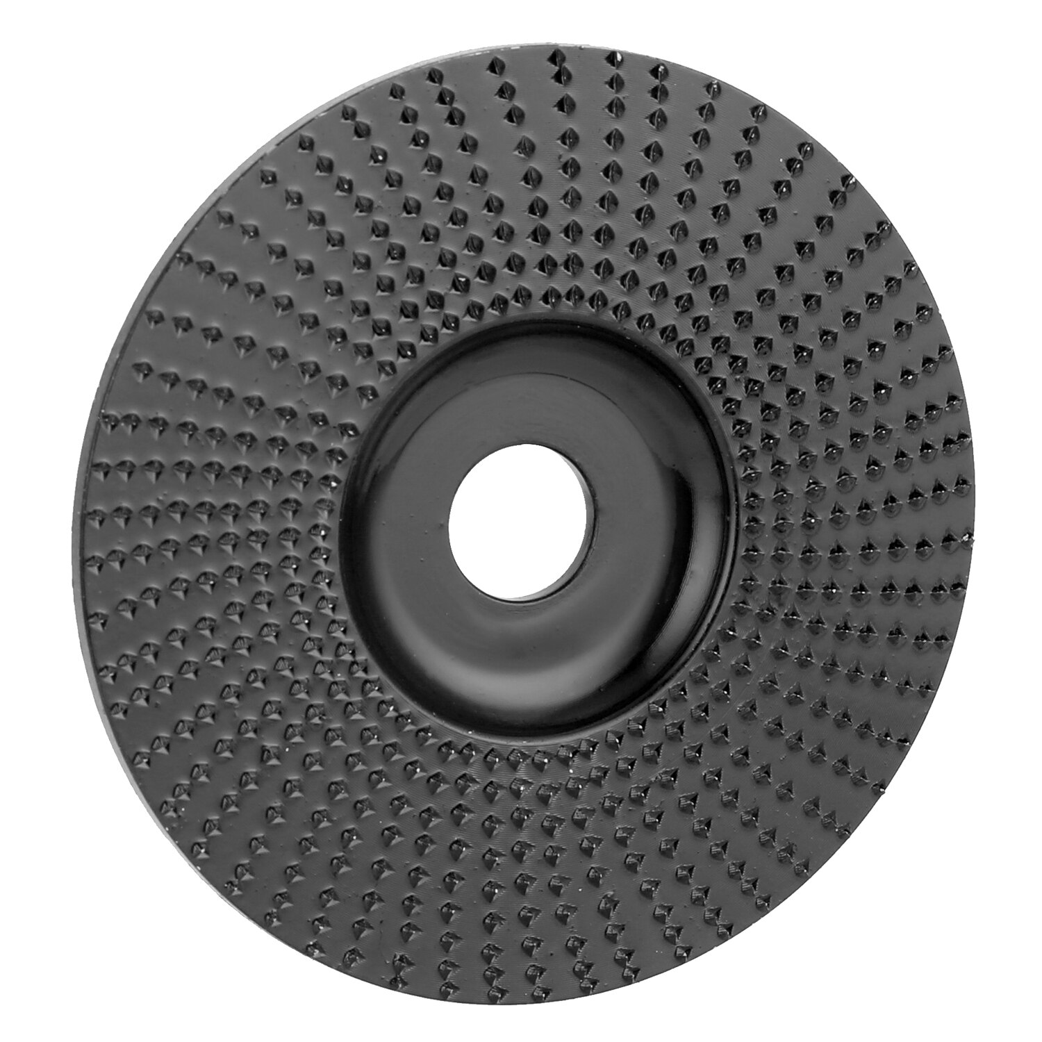 NO.1 45 Staal Hout Hoek Slijpschijf Schuren Carving Rotary Tool Schurende Schijf voor Haakse Slijper met 16mm Boring: Zwart