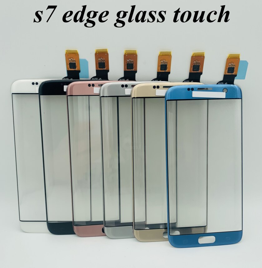 Glass berøringspanel for samsung  s8 plus  g955 note 8 s6 edge  s6 edge plus  s7 edge lcd glassskjerm reparasjon: S7 kant tp