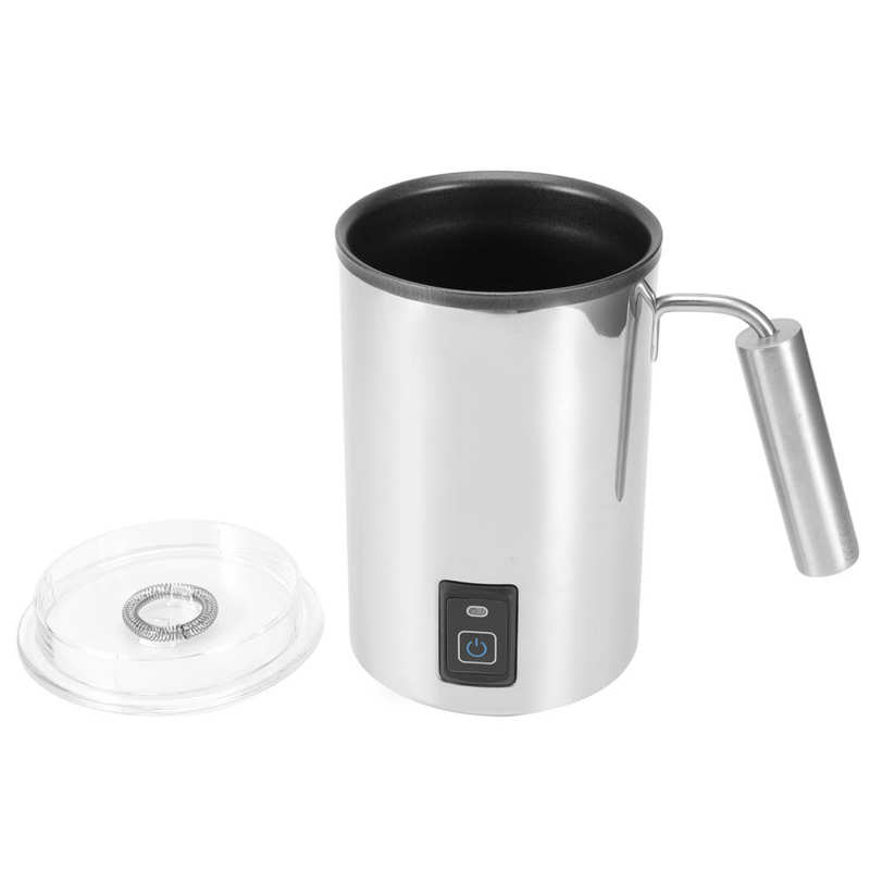 500W elektryczny spieniacz mleka ze stali nierdzewnej śmietanka robić kawy spienianie Foarmer dla Latte gorąca czekolada podgrzewacz robić mleka dom przyrząd kuchenny