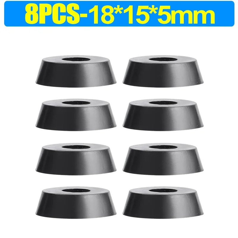 8/80Stck Gummi Pads Boden Protektoren Nicht-Unterhose Schneiden Bord Möbel Stoßstange Dichtung Tisch Stuhl Bein Abdeckung möbel Hardware- matt: Helle Gold