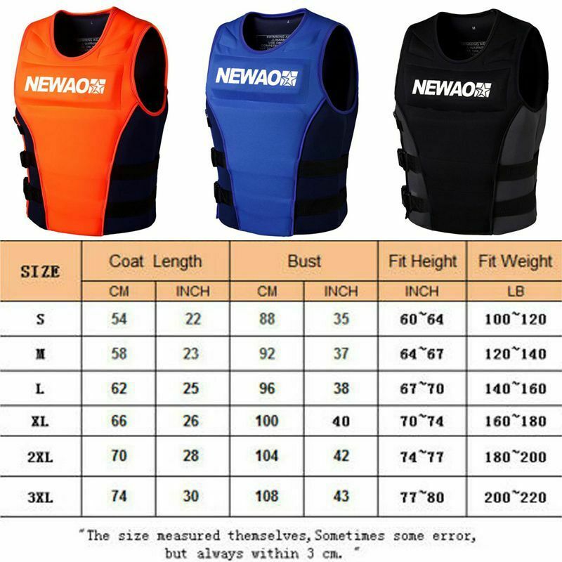 Adult Outdoor Swimming Life Jacket Unisex Floatation Diving Life Jackets PFD Vest L-4XL Fishing Survival Suit