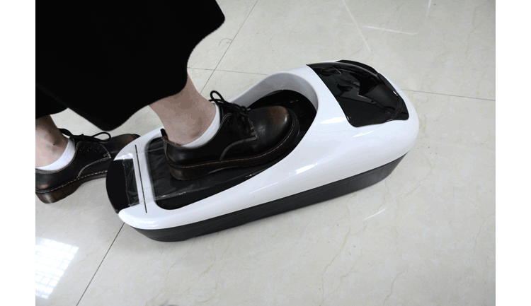 Máquina automática de cubierta de zapatos, rollo de 1/2/4 rollos de película, para oficina, hogar, máquina de cubierta de suela de zapato impermeable, limpieza de cubiertas de zapatos con película