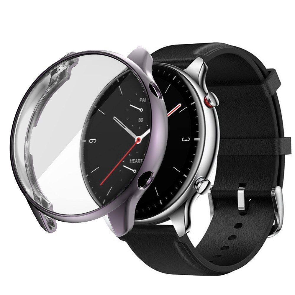 Tpu macio caso capa para amazfit gtr 2 assista protetor completo borda quadro escudo proteger pára-choques para xiaomi huami amazfit gtr2 assista